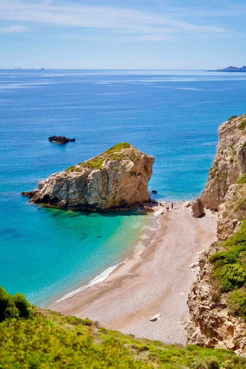 Kaladi beach with crystal clear water in Kythira - holidays in Kythira